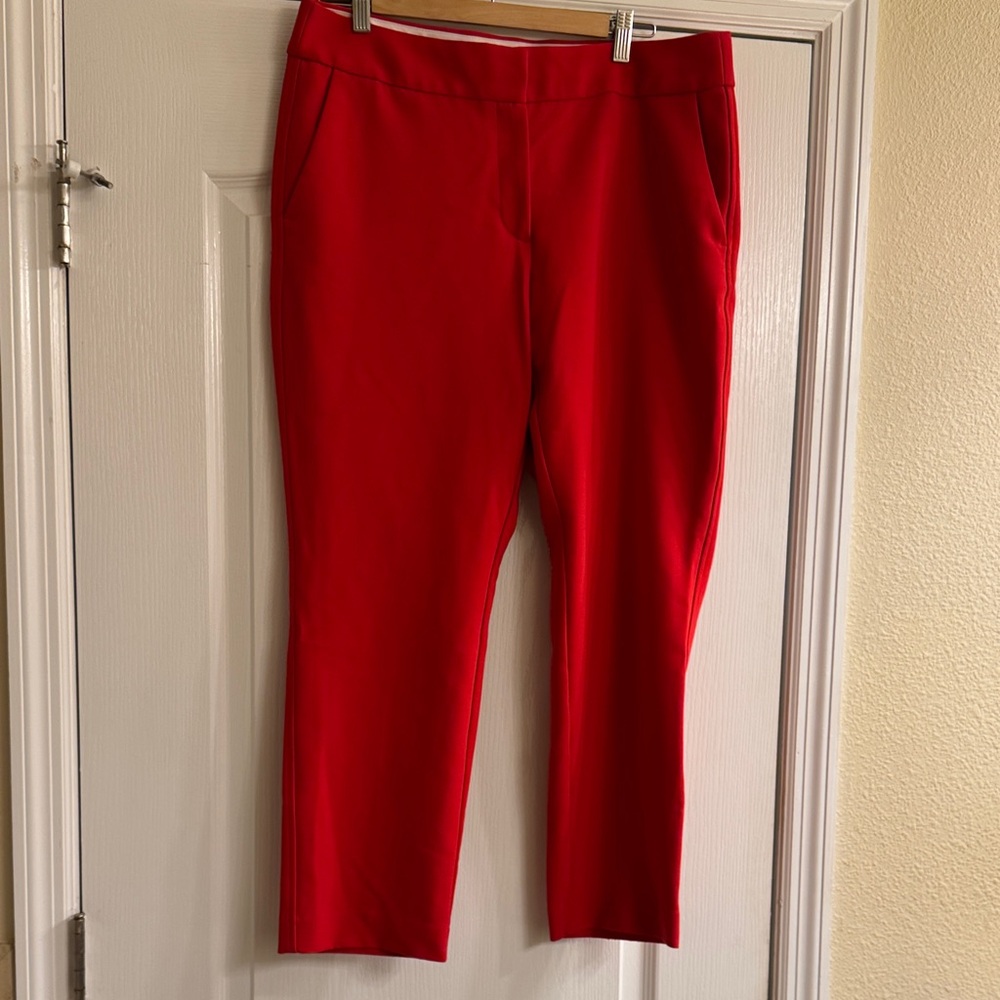 Elegant Red Women's Pants